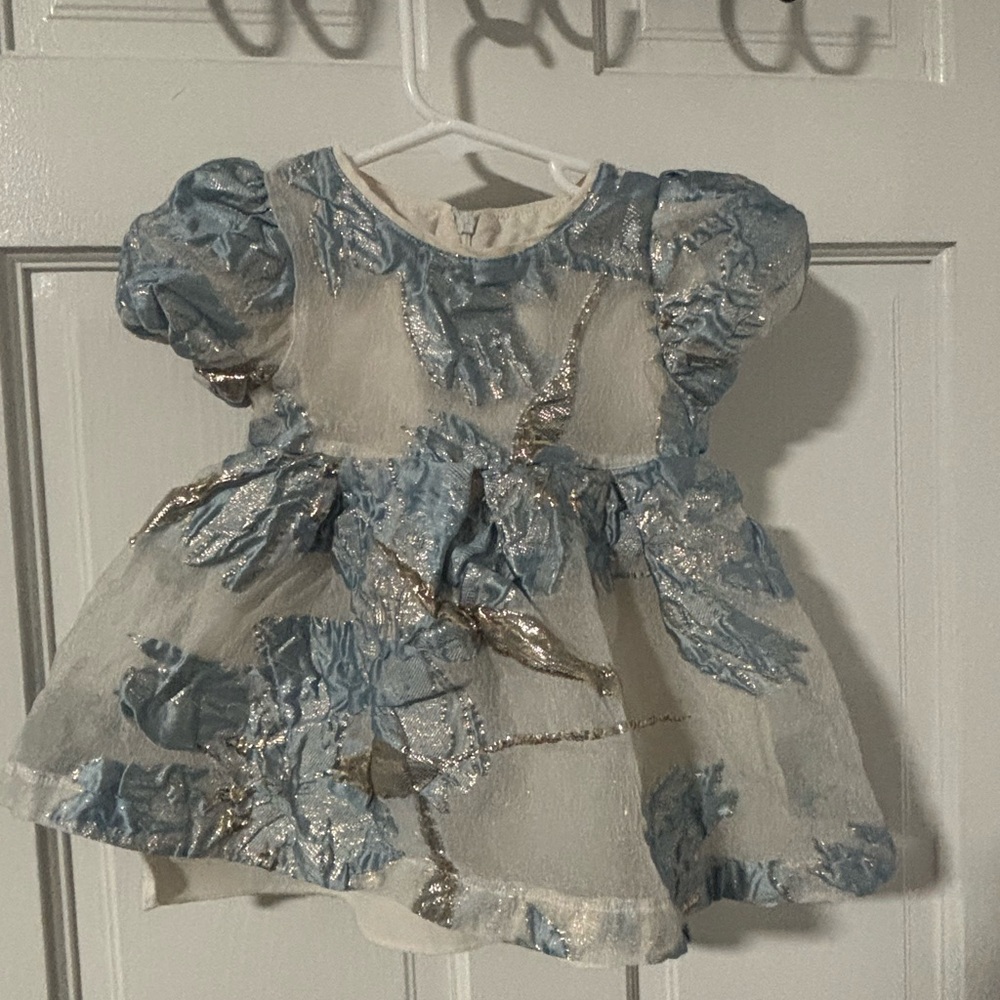SHEIN Blue and Silver Kids Dress